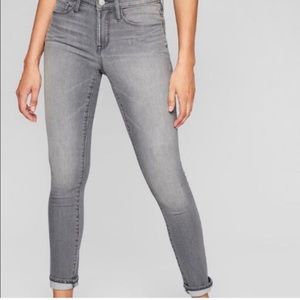 Athleta Sculptek Skinny High Rise Gray Wash Jeans Sz 12